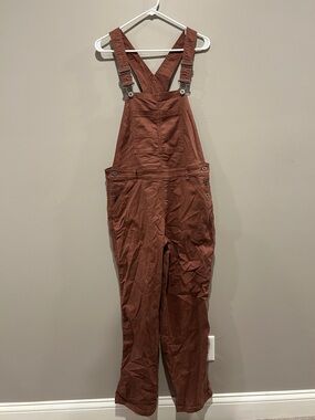 Kuhl KULTIVATR Womens Overalls Size 12 Workwear Farm Western Granola Gorp Brown